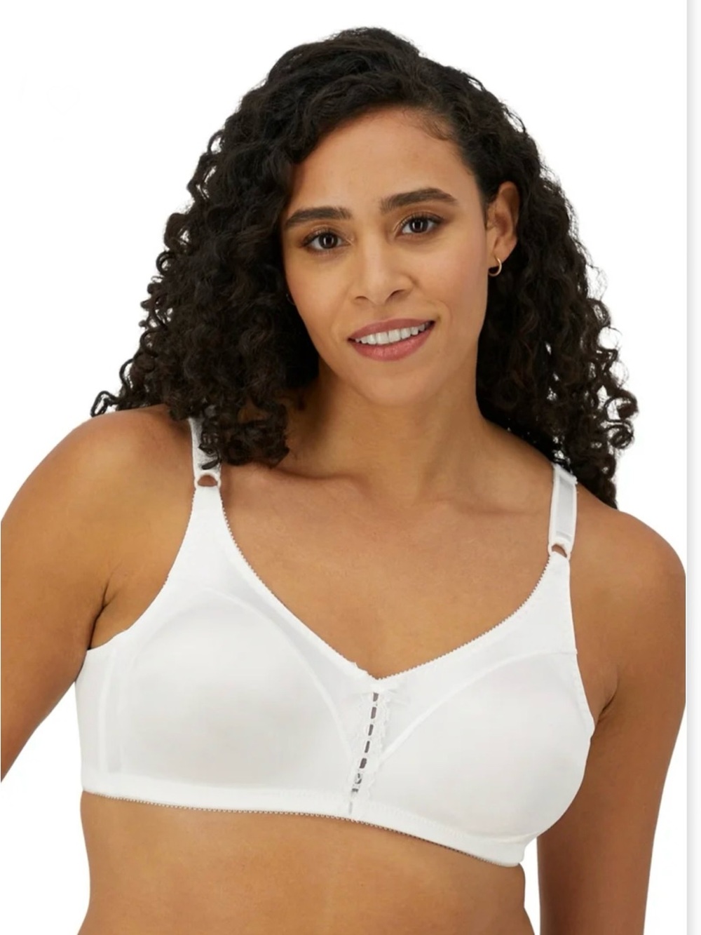 The Bali Beautifully You 2-Ply Wireless White Support Bra~Size 40D~NEW!